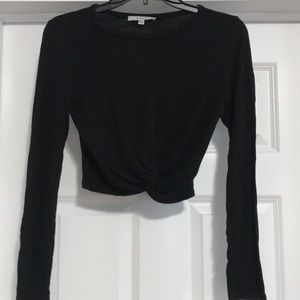 Black crop top